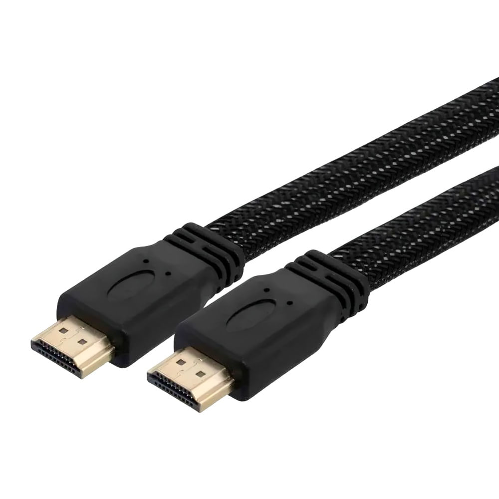 Cabo HDMI Flat 2.0 4K com Malha Náutica 15,0 Metros
